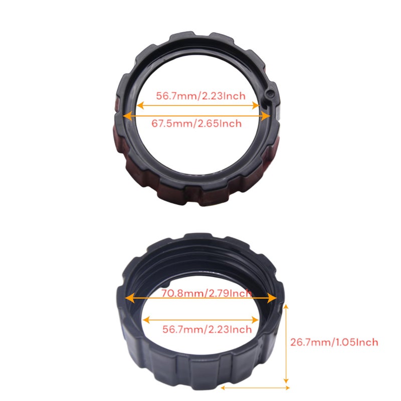 JIUDANI Black Blender Base Bottom Screw Cap,1Pc Blender Gasket Rubber Gasket Seal Replacement for Hamilton Beach Blender - Image 2